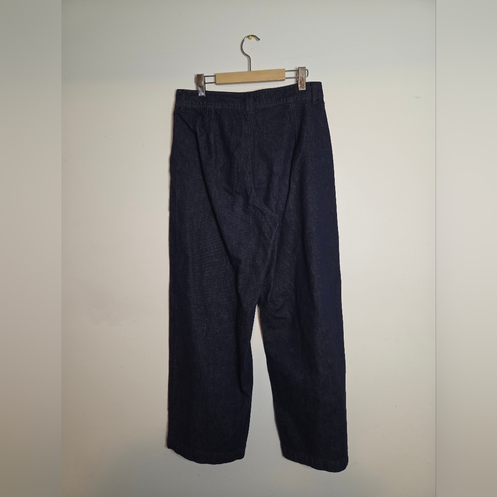 Saint Tropez Gwyneth Wide Leg Classic Blue Jeans Size L - Picture 6 of 11